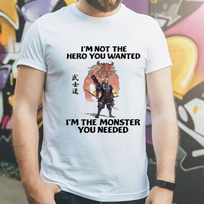 ffc961eb samurai warrior i m not the hero you wanted i m the monster you needed shirt 4 - Samurai Warrior I’m Not The Hero You Wanted I’m The Monster You Needed Shirt