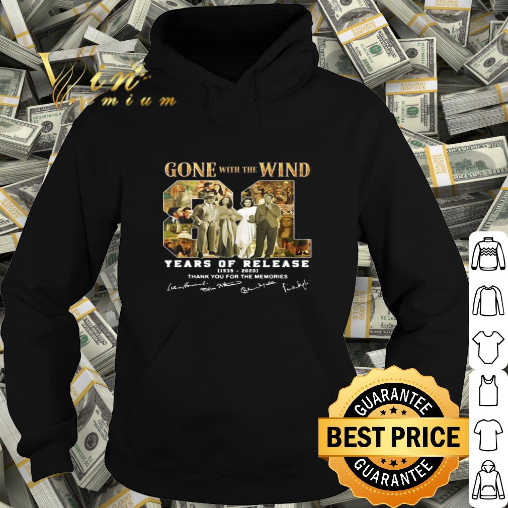 Gone With The Wind 81 Years Of Release 1939-2020 Signatures shirt