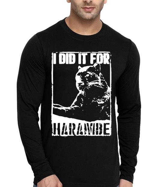 024478fe black panther i did it for harambe shirt 4 - Black Panther I Did It For Harambe Shirt