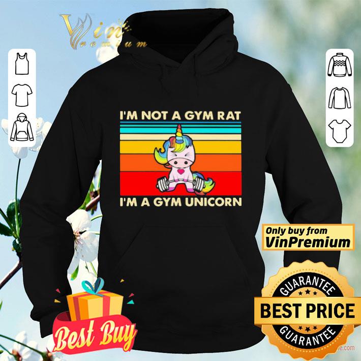 046f6861 weightlifting i m not a gym rat i m a gym unicorn vintage retro shirt 4 - Weightlifting I’m not a gym rat I’m a gym unicorn vintage retro shirt