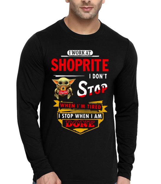 0546b216 baby yoda hug i work at shoprite i don t stop when i m tired i stop when i am done shirt 4 - Baby Yoda Hug I Work At Shoprite I Don’t Stop When I’m Tired I Stop When I Am Done Shirt