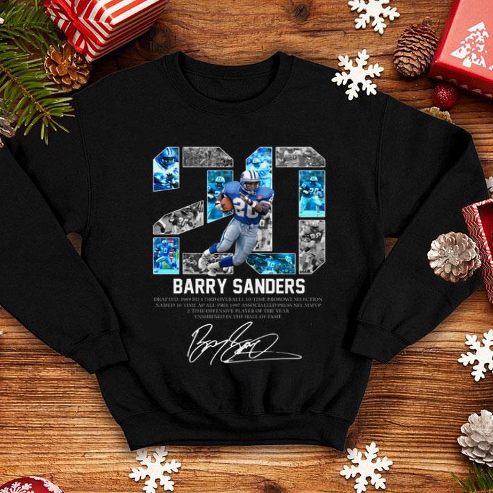 Barry Sanders 20 Detroit Lions Signature shirt 4 Barry Sanders 20 Detroit Lions Signature shirt