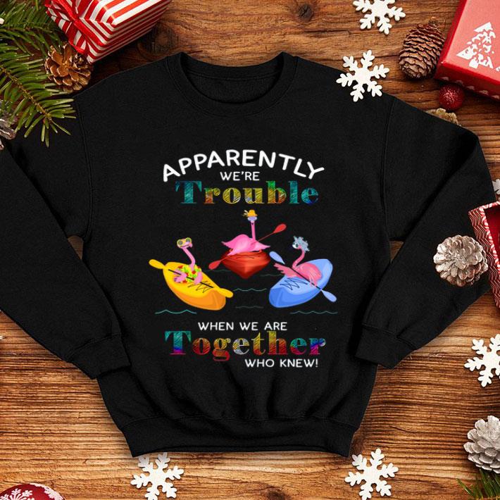 Apparently We're Trouble When We Are Together Who Knew Flamingos shirt 8 Apparently We're Trouble When We Are Together Who Knew Flamingos shirt