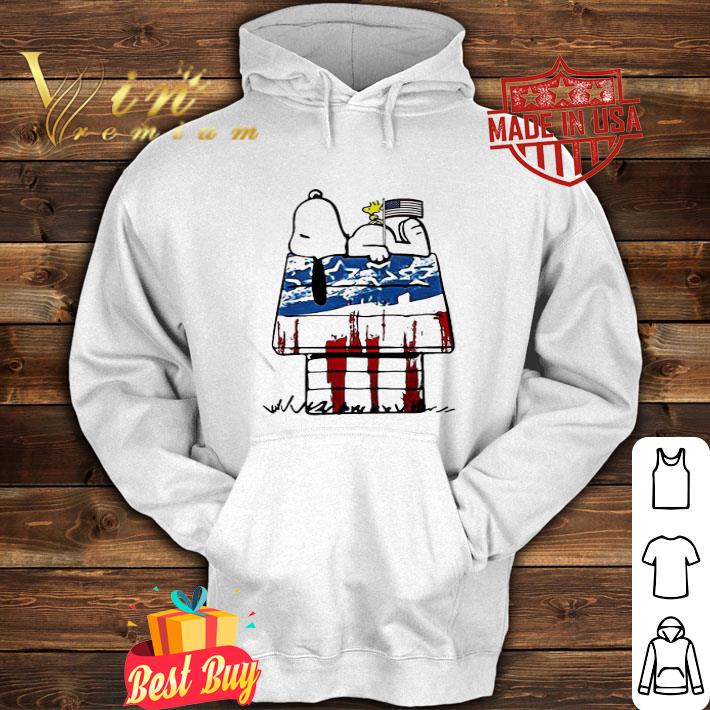Snoopy And Woodstock Home American Flag Independence Day shirt