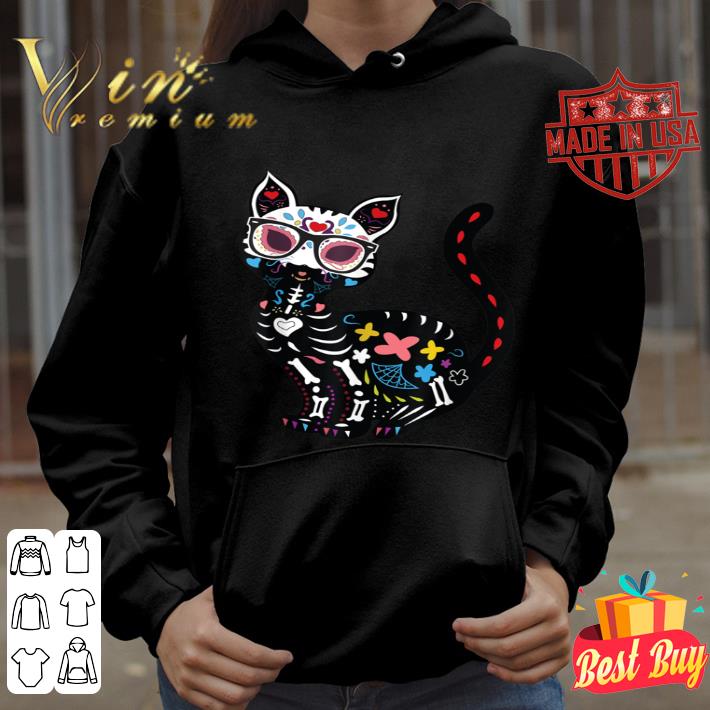 08bedceb cute sugar skull mexican cat halloween shirt 4 - Cute Sugar Skull Mexican Cat Halloween shirt