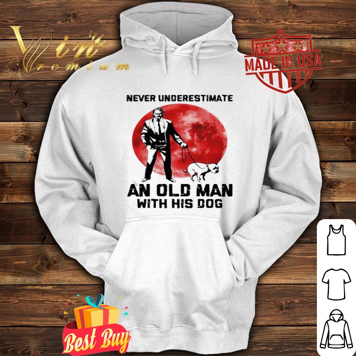 John Wick Never Underestimate An Old Man With His Dog Sunset shirt