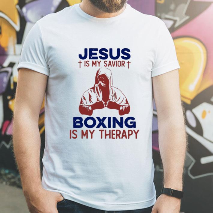 Jesus Is My Savior Boxing Is My Therapy shirt 8 Jesus Is My Savior Boxing Is My Therapy shirt