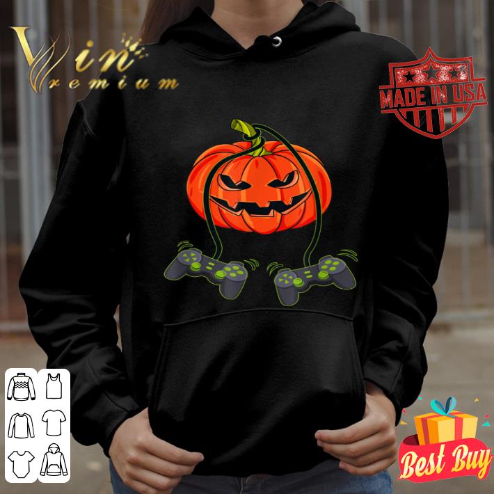 11df8f49 jack o lantern video gamer controllers halloween boys kids shirt 4 - Jack O Lantern Video Gamer Controllers Halloween Boys Kids shirt