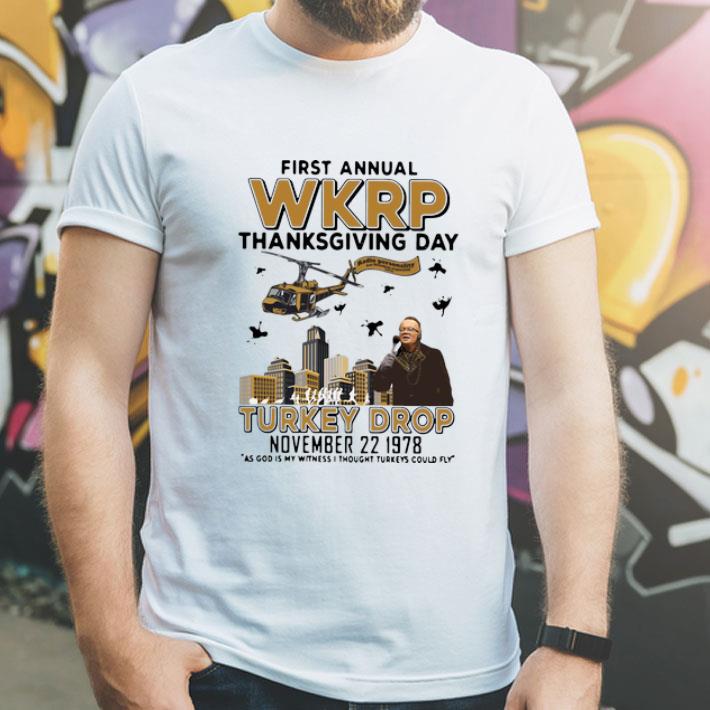 First Annual Wkrp Thanksgiving Day Turkey Drop November shirt