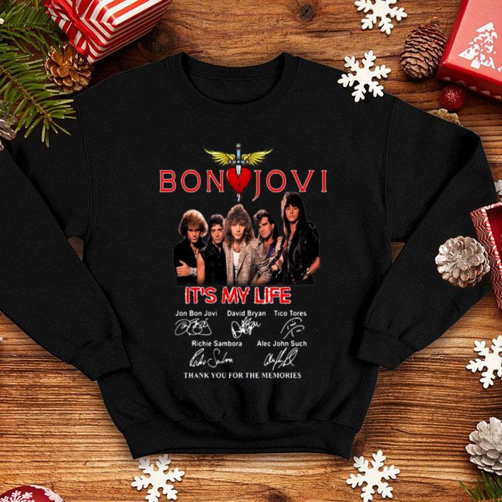 1a8cccf2 bon jovi it s my life thank you for the memories signatures shirt 4 - Bon Jovi It’s My Life Thank You For The Memories Signatures shirt