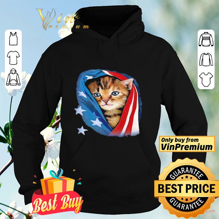 1ae3d3c0 american flag cat shirt 4 - American Flag Cat shirt