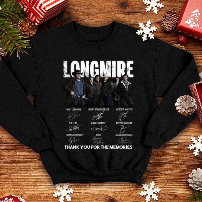 Longmire Signatures Thank You For The Memories-recovered shirt