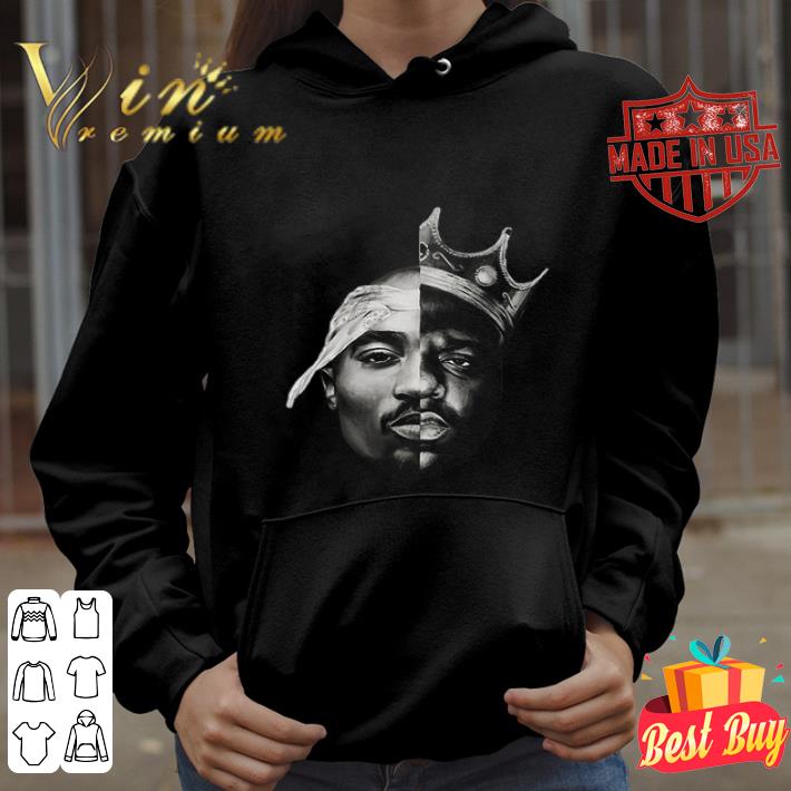 Notorious Big Biggie Smalls X Tupac Shakur 2pac Thug Life Poster shirt