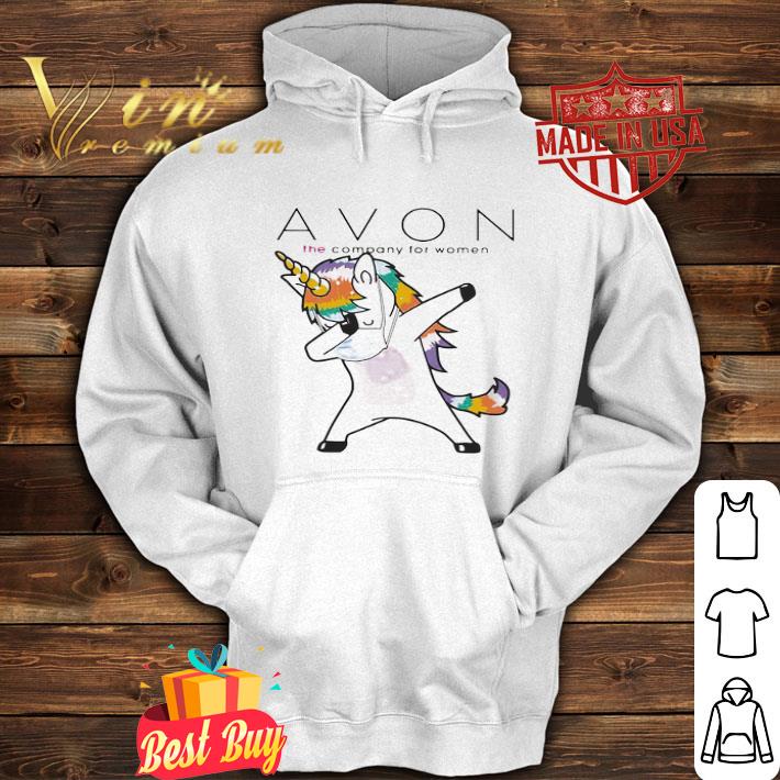 Dabbing unicorn mask avon the company for women logo coronavirus shirt