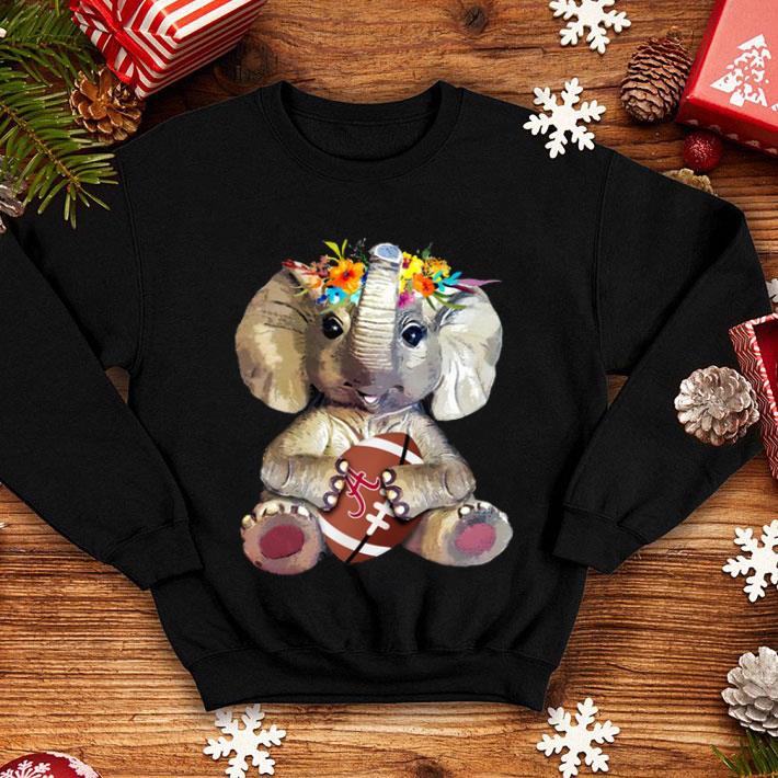 Alabama Crimson Tide Elephant Flower shirt 1 Alabama Crimson Tide Elephant Flower shirt