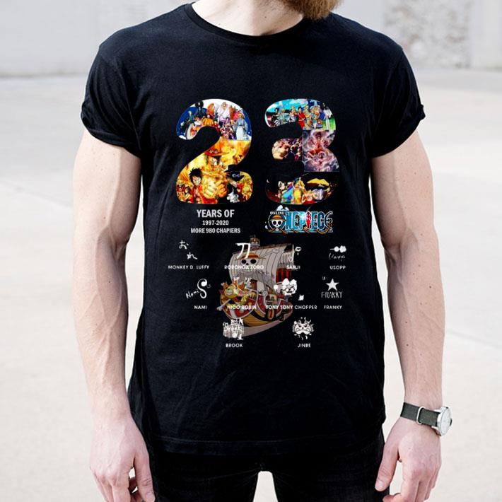 23 Years Of 1997 2020 More 980 Chapter One Piece Signatures Shirt 21e7cf7e 23 years of 1997 2020 more 980 chapter one piece signatures shirt 4 - 23 Years Of 1997 2020 More 980 Chapter One Piece Signatures Shirt