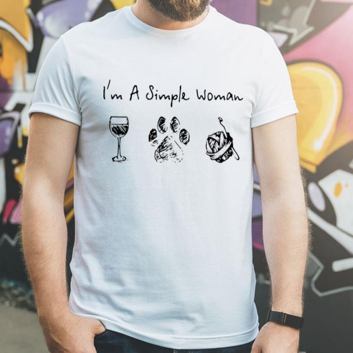 I’m A Simple Woman Wine Dog Paw And Crochet shirt 12 I’m A Simple Woman Wine Dog Paw And Crochet shirt