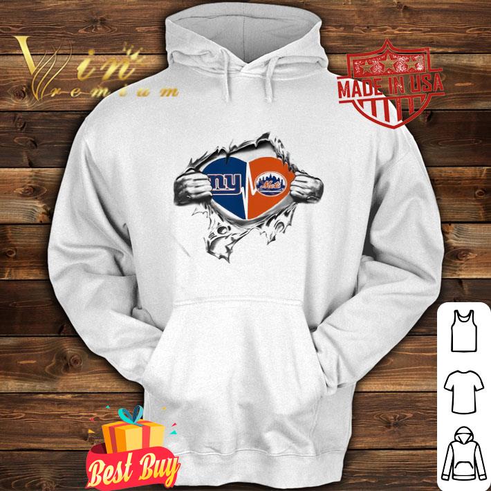 Insides Me New York Giants And New York Mets Heartbeat shirt