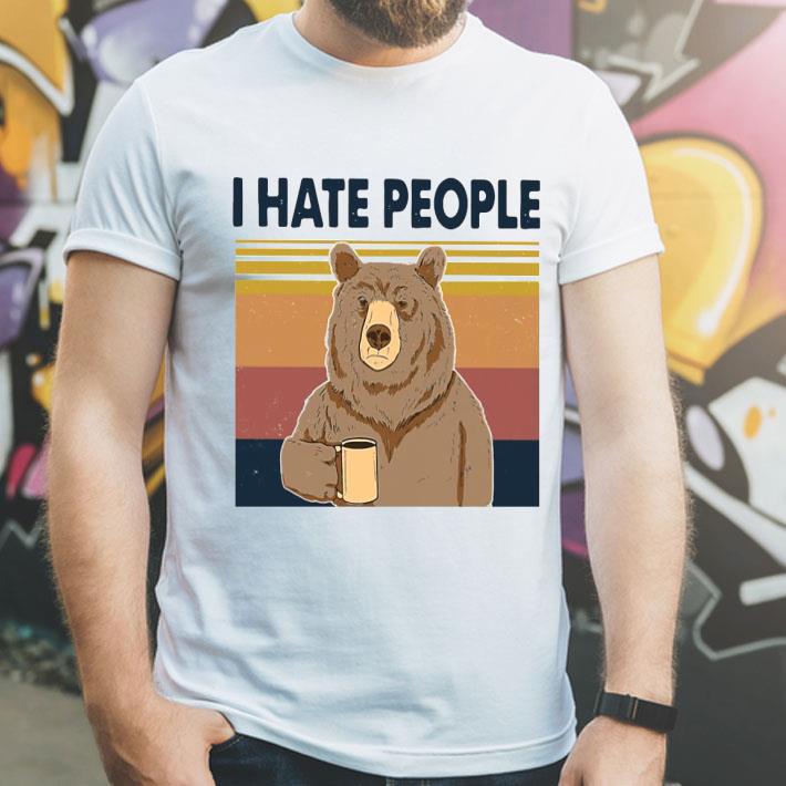 I Hate People Bear Vintage Shirt
