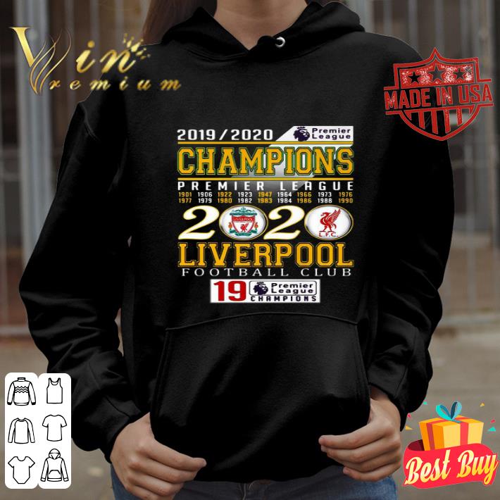 2019-2020 Champions Premier League 2020 Liverpool Football Club shirt