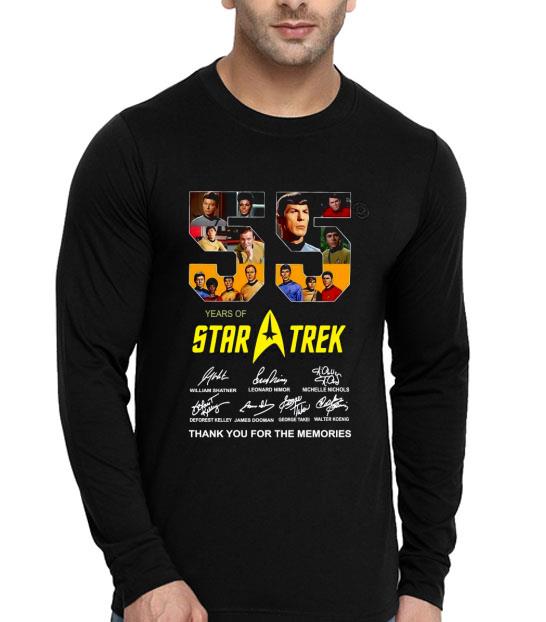 55 Years Of Star Trek Signature Thank You For The Memories Shirt