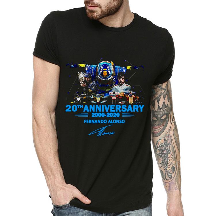 291ebe12 fernando alonso 20th anniversary 2000 2020 signature shirt 4 - Fernando Alonso 20th Anniversary 2000 2020 Signature Shirt