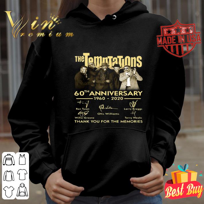 The Temptations 60th Anniversary 1960-2020 Signatures shirt
