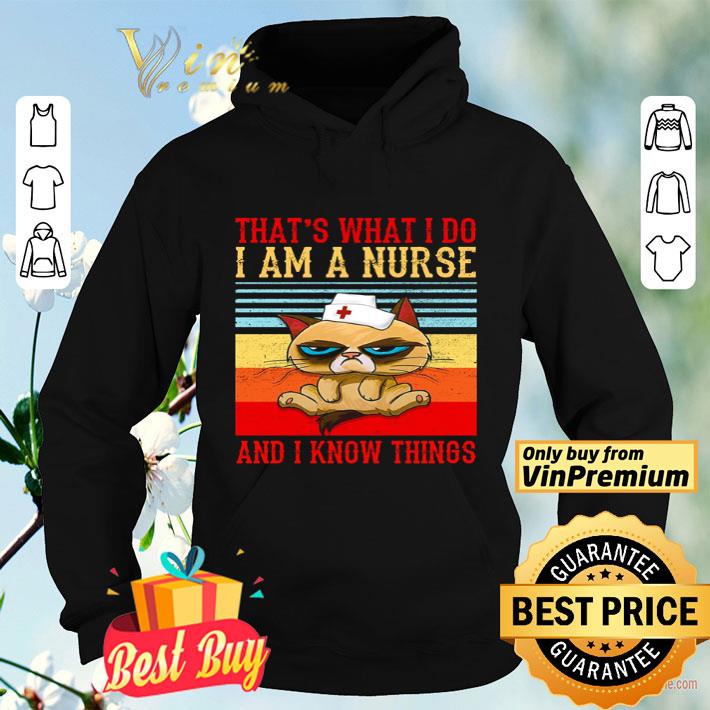 Grumpy That’s what i do i am a nurse and i know things vintage shirt