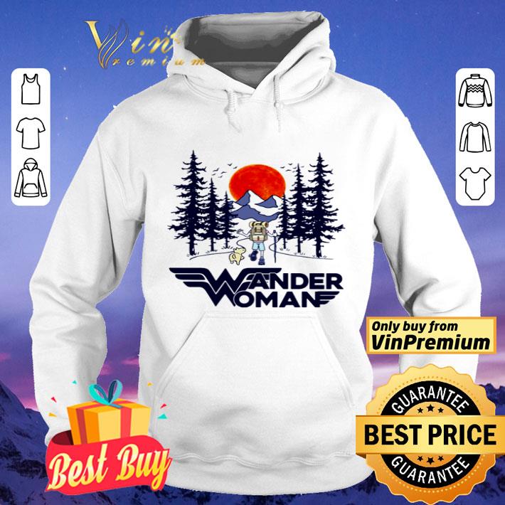 Wander woman Camping Girl and dog shirt