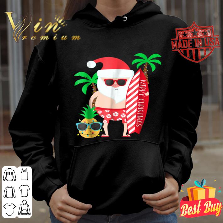 2d63ad0a christmas in july santa hawaiian surfing summer surf gift t shirt 4 - Christmas in July Santa Hawaiian Surfing Summer Surf Gift T-Shirt