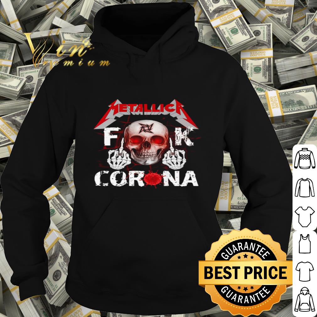 Skull Metallica Band Fuck Coronavirus shirt