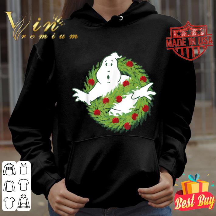 Ghostbusters Classic Logo Christmas Wreath Graphic T-Shirt 31696bfa ghostbusters classic logo christmas wreath graphic t shirt 4 - Ghostbusters Classic Logo Christmas Wreath Graphic T-Shirt