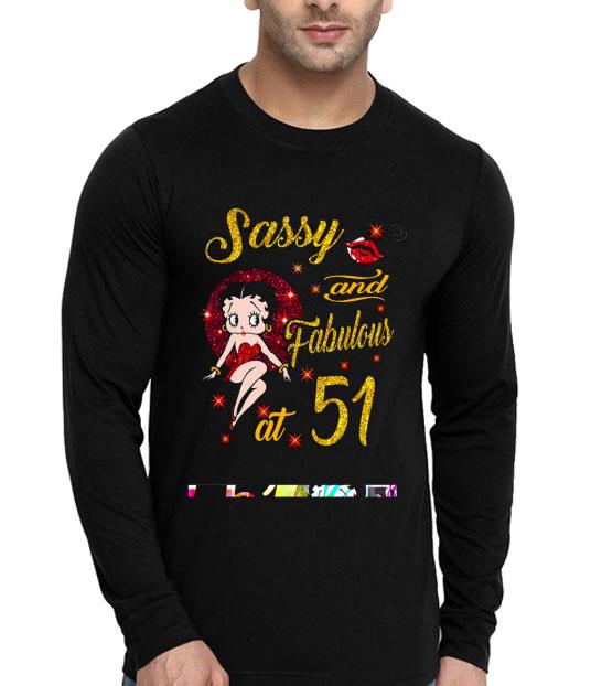 322152bd betty boops sassy and fabulous at 51 shirt 4 - Betty Boops Sassy And Fabulous At 51 Shirt