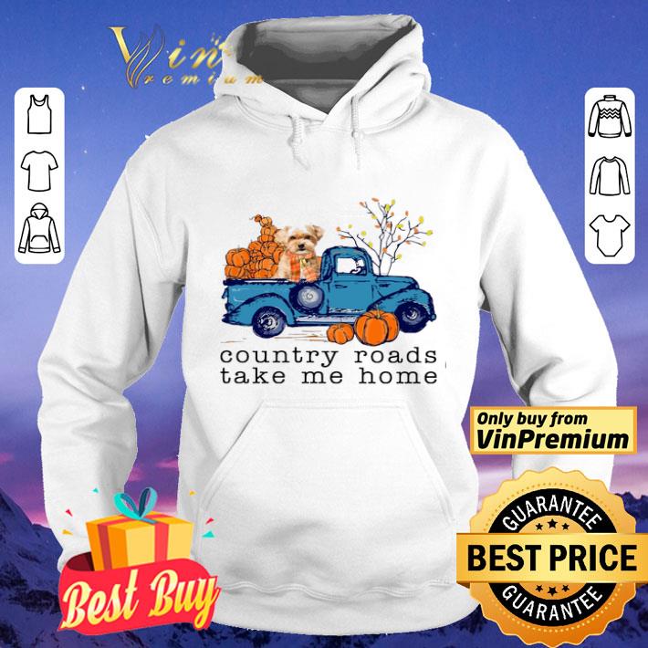 Country Roads Shorkie Take Me Home Pumpkin Before Halloween shirt