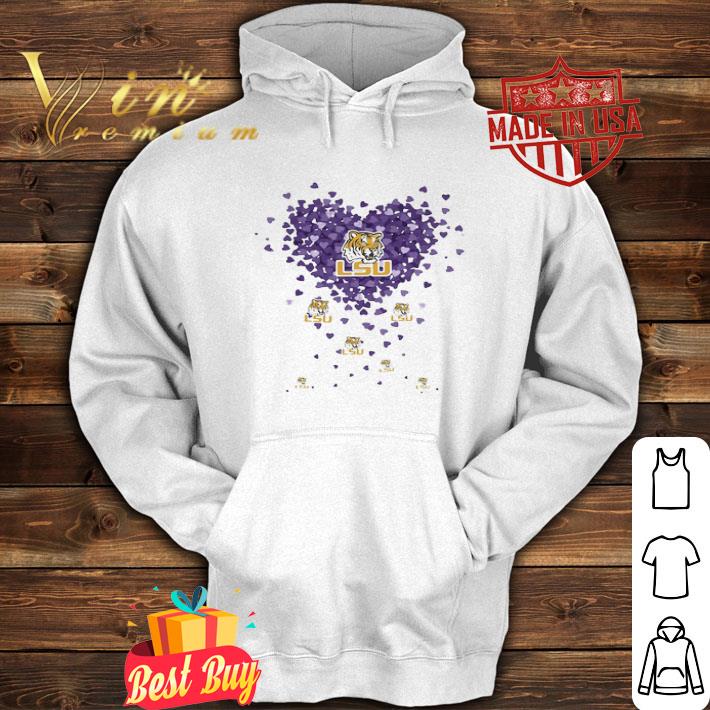 3572c5b8 love lsu tigers football logo tiny shaped hearts shirt 4 - Love LSU Tigers Football Logo Tiny Shaped Hearts shirt
