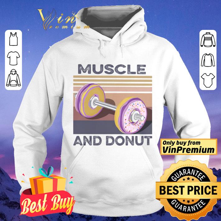 Muscle And Donut Vintage Retro shirt