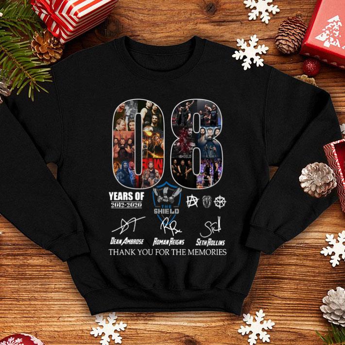 08 Years Of The Shield Thank You For The Memories Signatures shirt