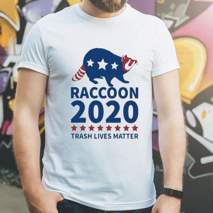 Raccoon 2020 Trash Lives Matter American Flag shirt