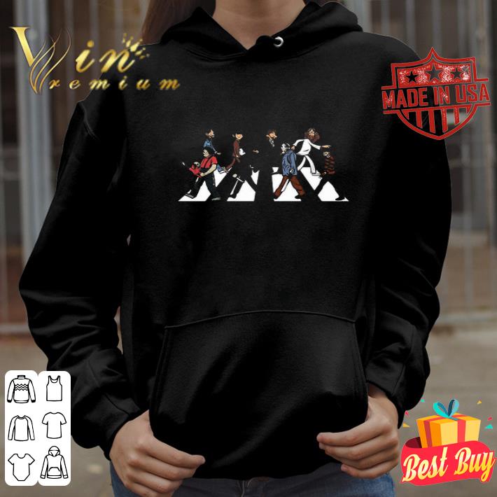 The Beatles And Horror Characters Abbey Road shirt
