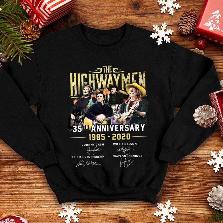 The Highwaymen 35th Anniversary 1985-2020 Signatures shirt