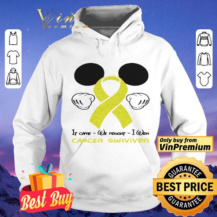 Mickey mouse if came we fought i won cancer survivor shirt