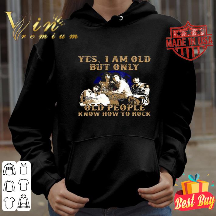 Yes i am old but only old people know how to rock whoo signatures shirt