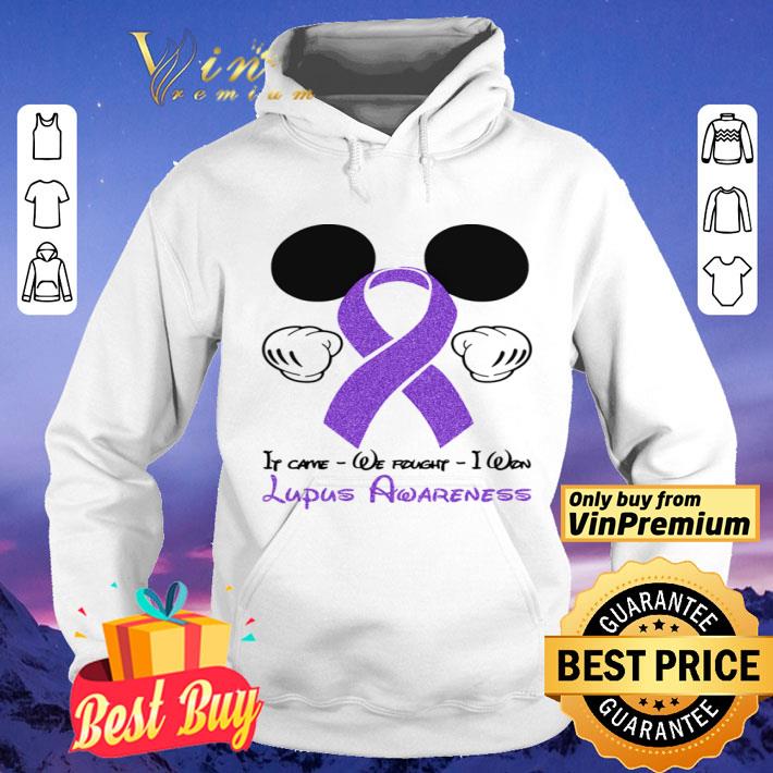 Mickey mouse if came we fought i won lupus awareness shirt