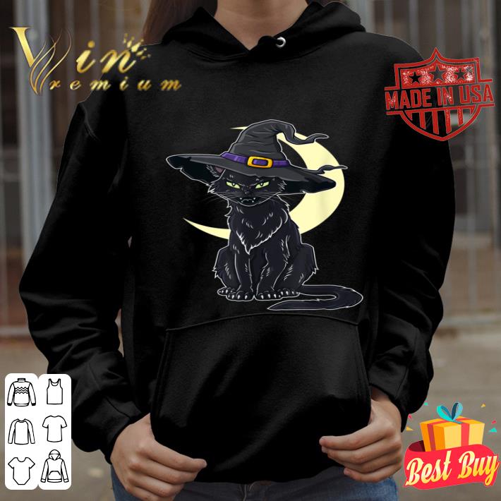 4a9458fb halloween scary black cat with witch hat shirt 4 - Halloween Scary Black Cat With Witch Hat shirt
