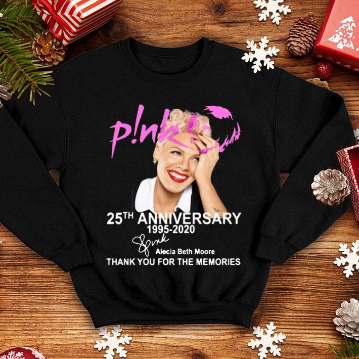 Pink 25th Anniversary 1995-2020 Signature Alecia Beth Moore shirt