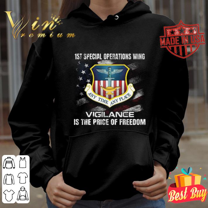 1st Special Operations Wing Vigilance Is The Price Of Freedom American Flag shirt