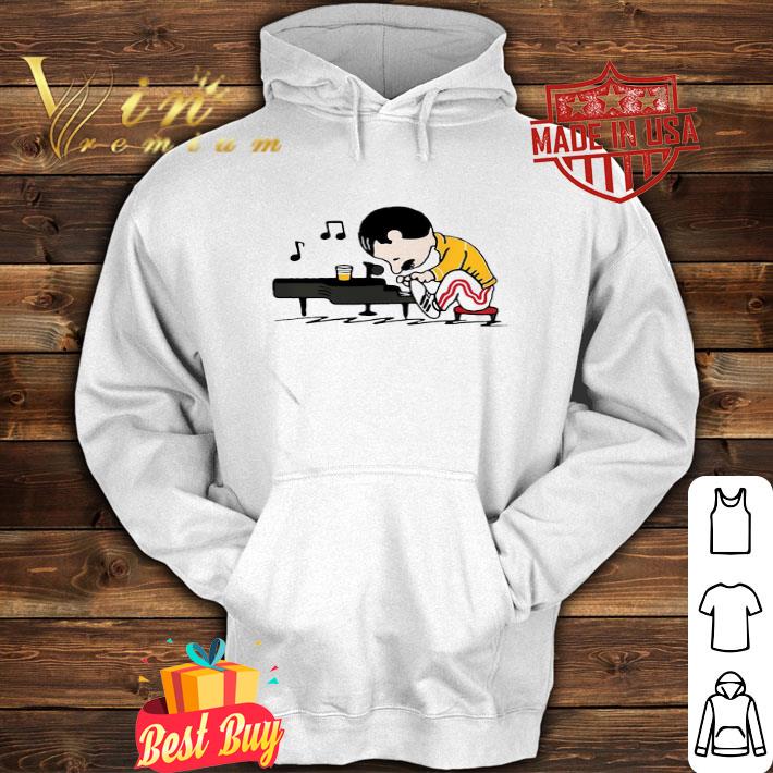Freddie Mercury Mashup Peanuts Playing Piano shirt
