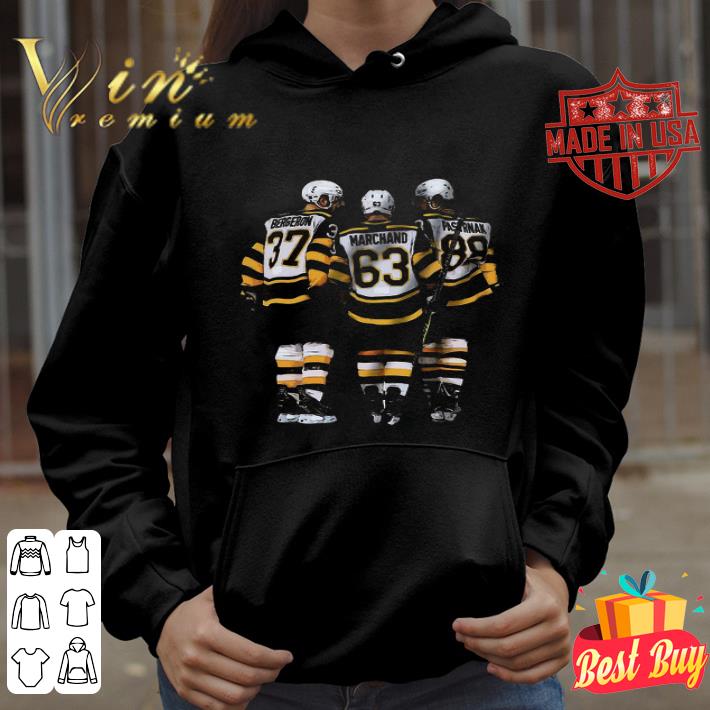 Boston Bruins Hockey Bergeron 37 Marchand 63 Pasternak 89 shirt