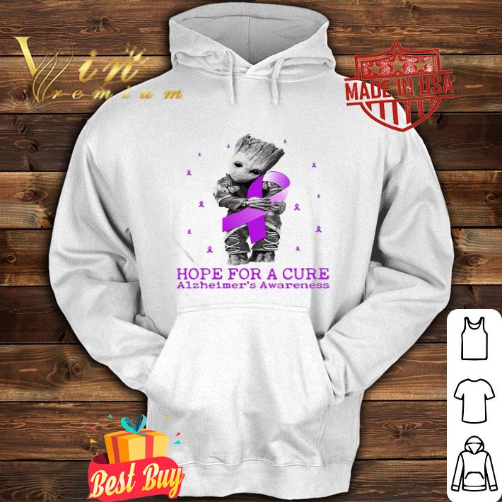 Marvel Baby Groot Hug Hope For A Cure Alzheimer Awareness shirt