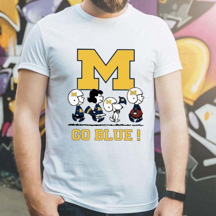 5873eee3 peanuts michigan wolverines go blue shirt 4 - Peanuts Michigan Wolverines Go Blue shirt